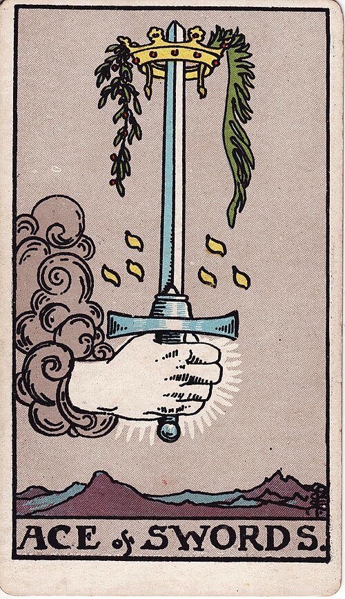 Ace of Swords, Rider-Waite-Smith tarot card