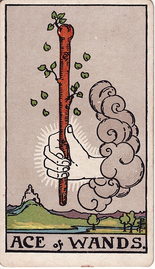 Ace of Wands, Rider-Waite-Smith tarot card