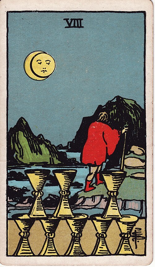 Eight of Cups, Rider-Waite-Smith tarot card