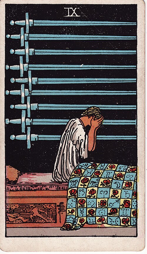 Nine of Swords, Rider-Waite-Smith tarot card