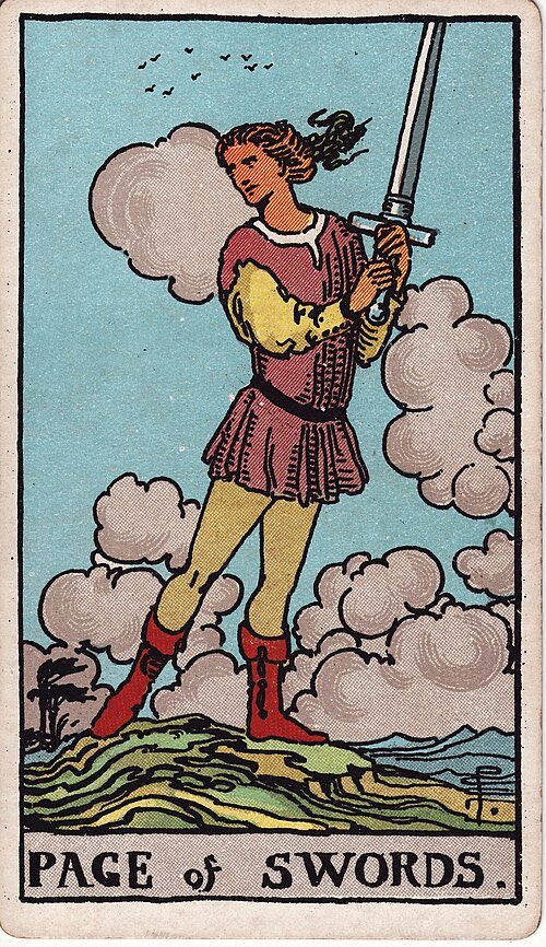 Page of Swords, Rider-Waite-Smith tarot card