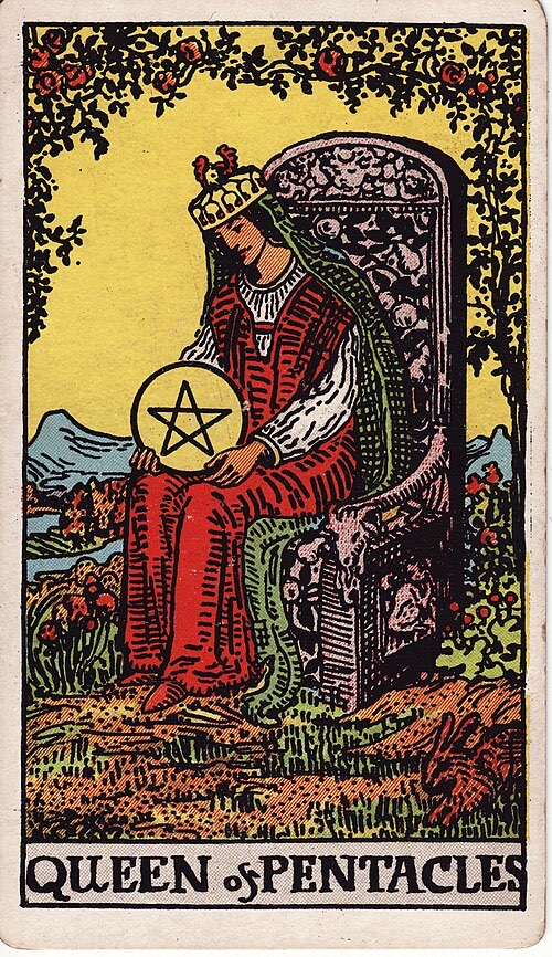 Queen of Pentacles, Rider-Waite-Smith tarot card