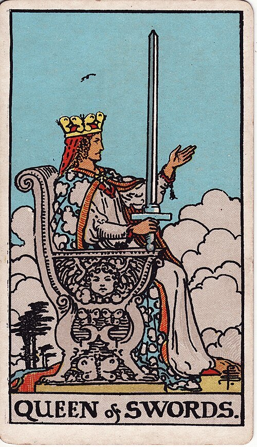 Queen of Swords, Rider-Waite-Smith tarot card