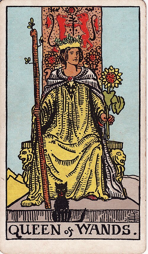 Queen of Wands, Rider-Waite-Smith tarot card
