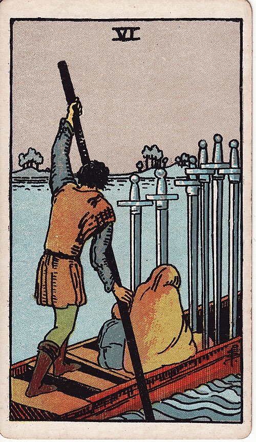 Six of Swords, Rider-Waite-Smith tarot card