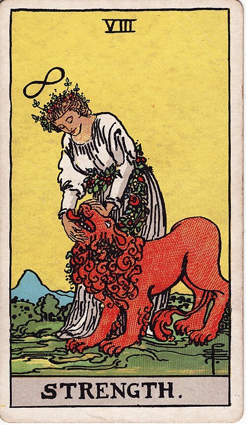 Strength, Rider-Waite-Smith tarot card