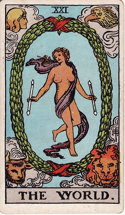 The World, Rider-Waite-Smith tarot card